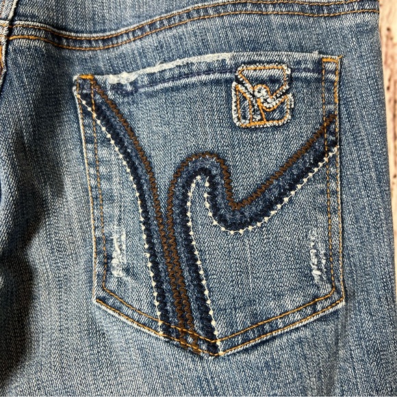 Citizens Of Humanity Boho #111 Distressed Low Waist Stretch Bootcut Jeans SZ 27 - Picture 8 of 16